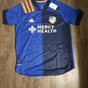 '21 MLS Adidas Authentic FC Cincinnati Home Jersey
